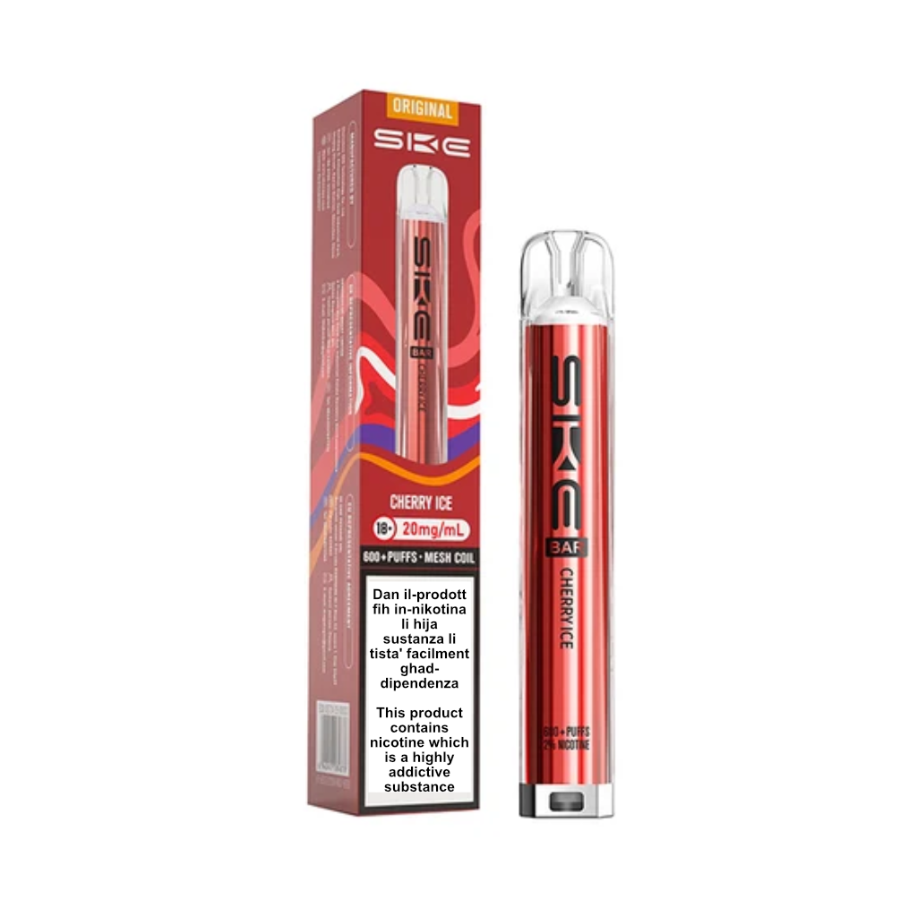 Crystal Bar Cherry Ice Vape 600 Puff