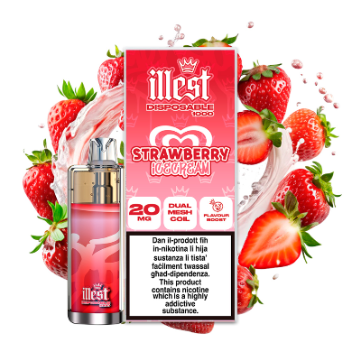 Illest 1K Vape Strawberry Ice Cream