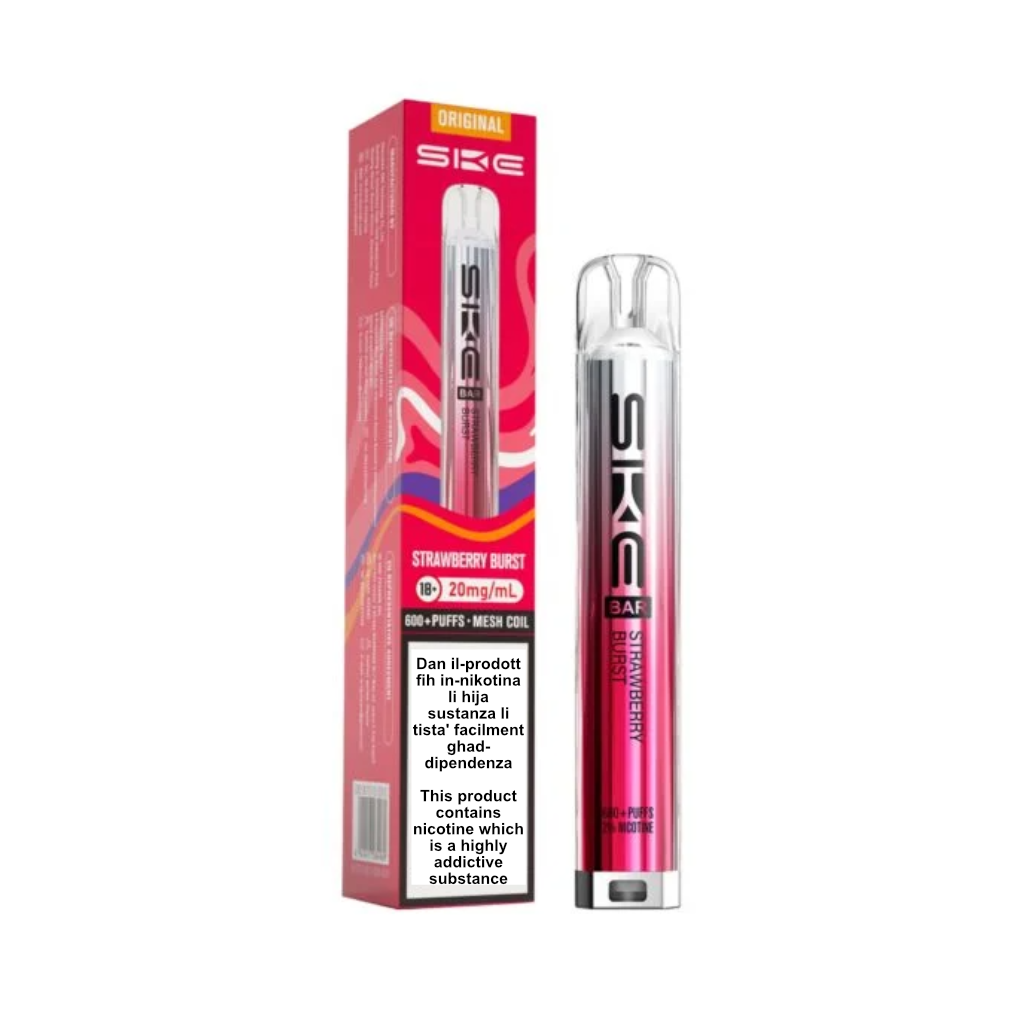 Crystal Bar Strawberry Burst 600 Puff