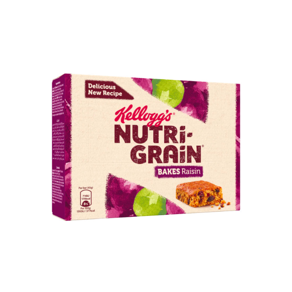 Kelloggs Nutri Grain Bakes Raisin 4Pk