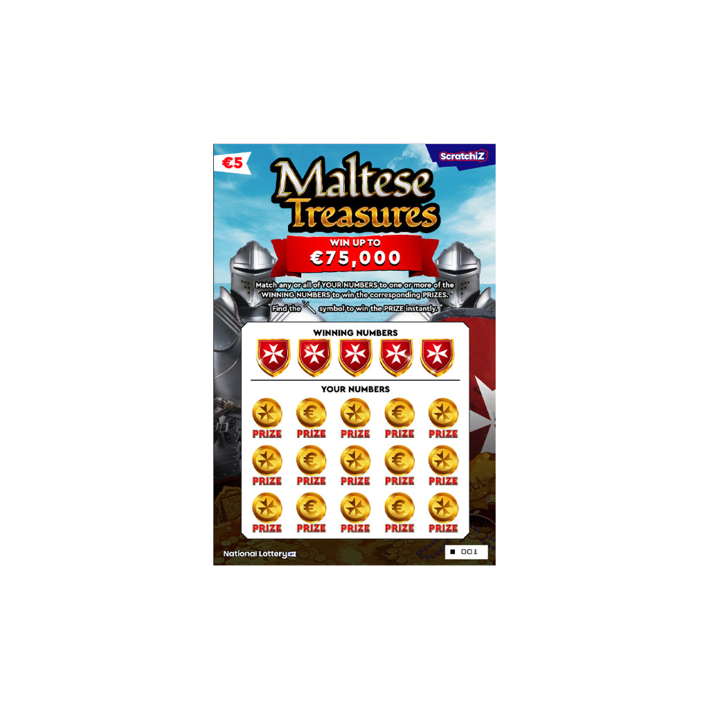 Maltese Treasures Scratchcard