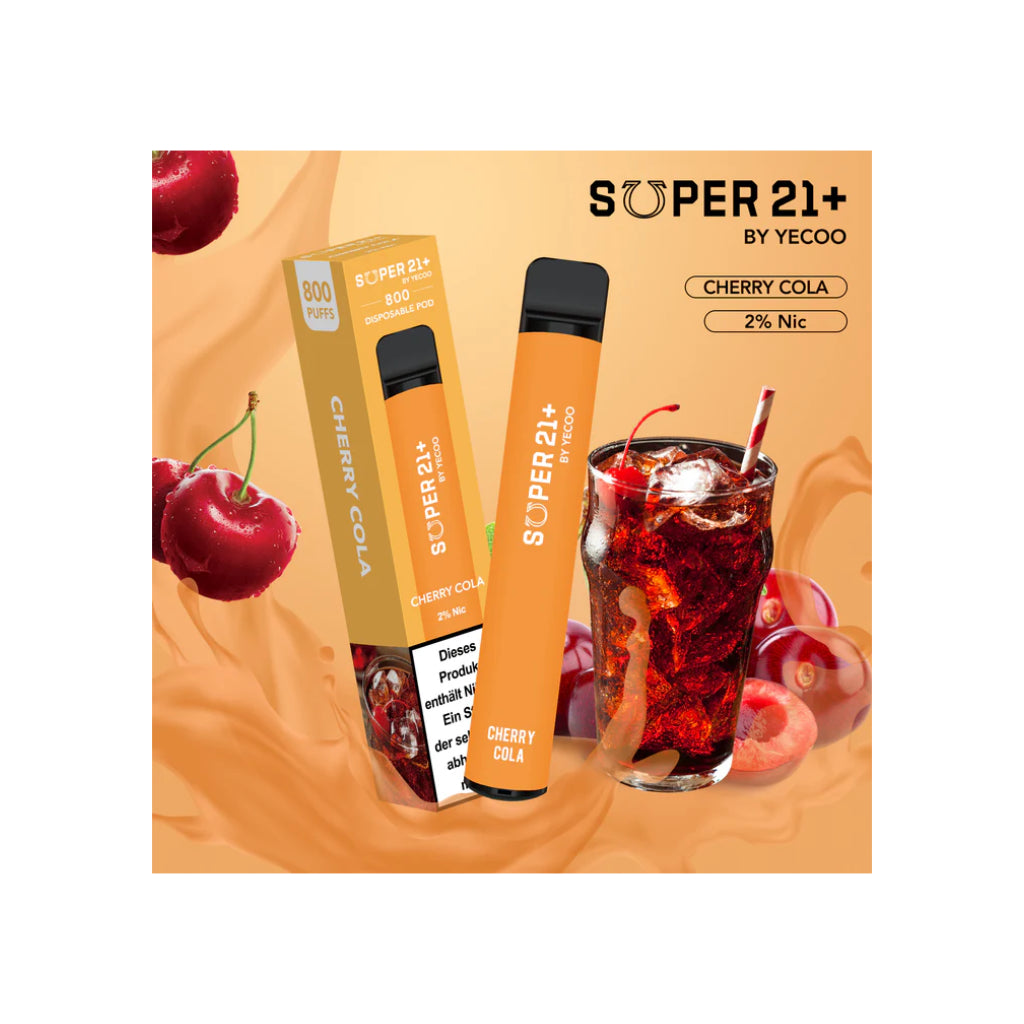 Super 21 Cherry Cola Disposable Vape 800 Puff Jends Convenience Store Super 21 Cherry Cola Disposable Vape 800 Puff Jends Convenience Store