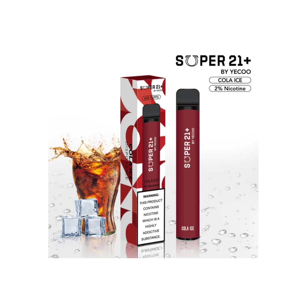 cola ice vape disposable Super 21 Cola Ice Disposable Vape 800 Puff – Jends Convenience Store