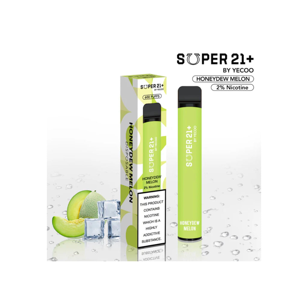 Super 21 Honeydew Melon Disposable Vape 800 Puff Jends Convenience Store Super 21 Honeydew Melon Disposable Vape 800 Puff Jends Convenience Store