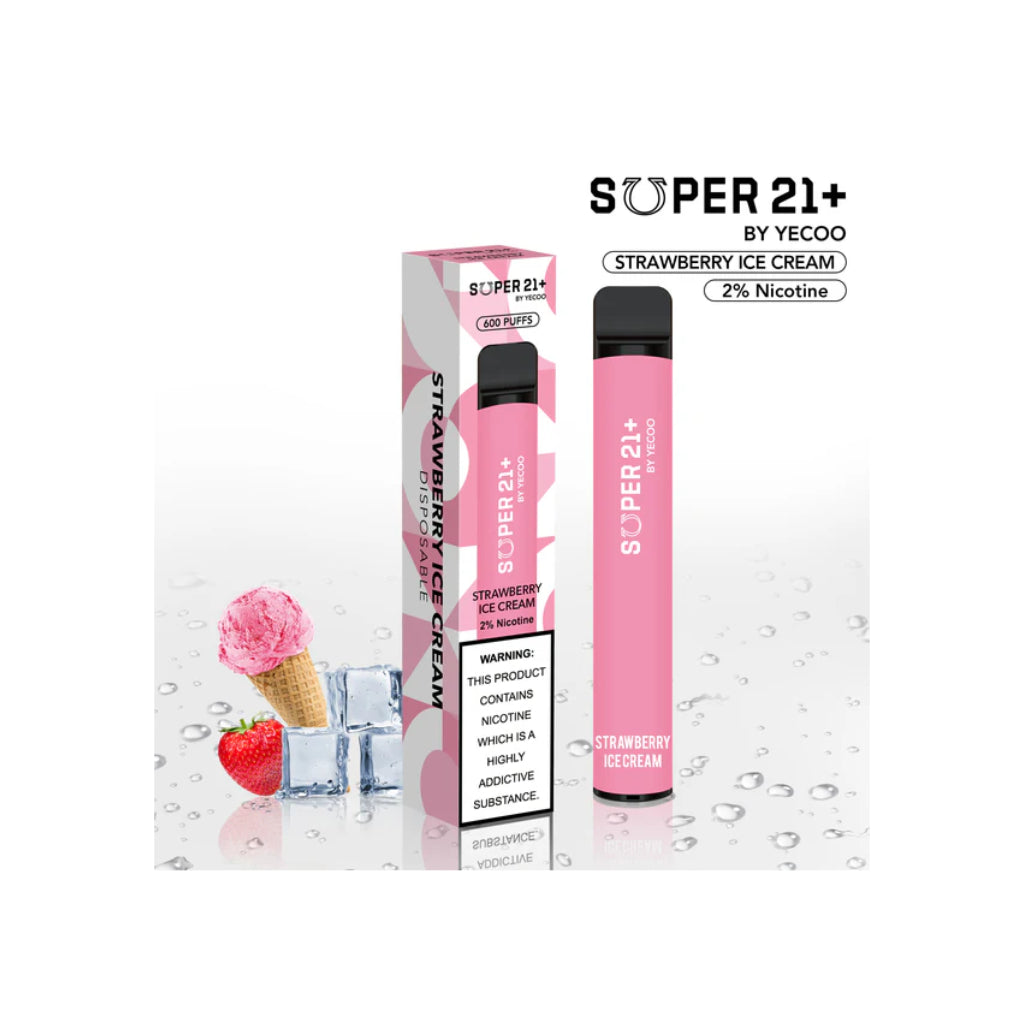 Super 21 Strawberry Icecream Disposable Vape 800 Puff Jends Convenience Store Super 21 Strawberry Icecream Disposable Vape 800 Puff Jends Convenience Store