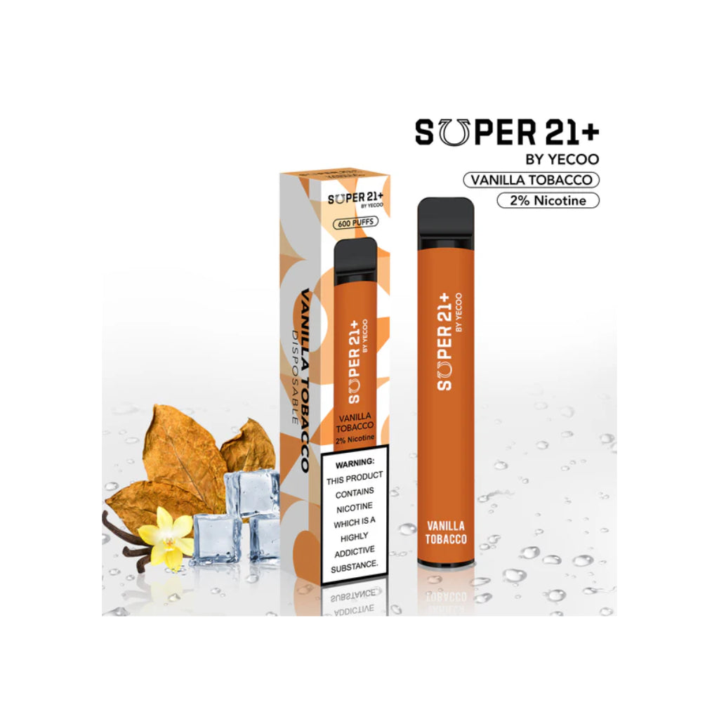 Super 21 Vanilla Tobacco Disposable Vape 800 Puff Jends Convenience Store Super 21 Vanilla Tobacco Disposable Vape 800 Puff Jends Convenience Store