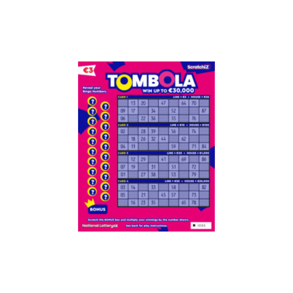 Tombola Scratchcard