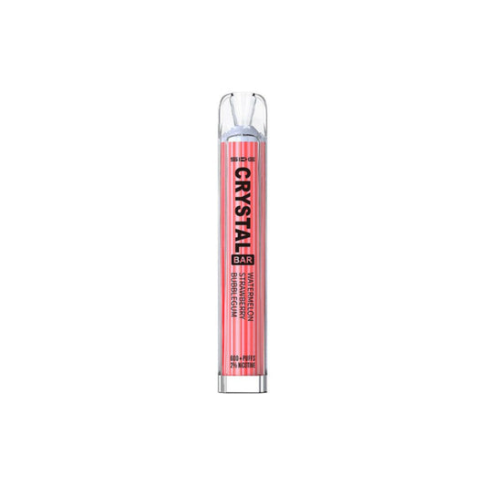 Crystal Bar Watermelon Strawberry Bubblegum Vape 600 Puff