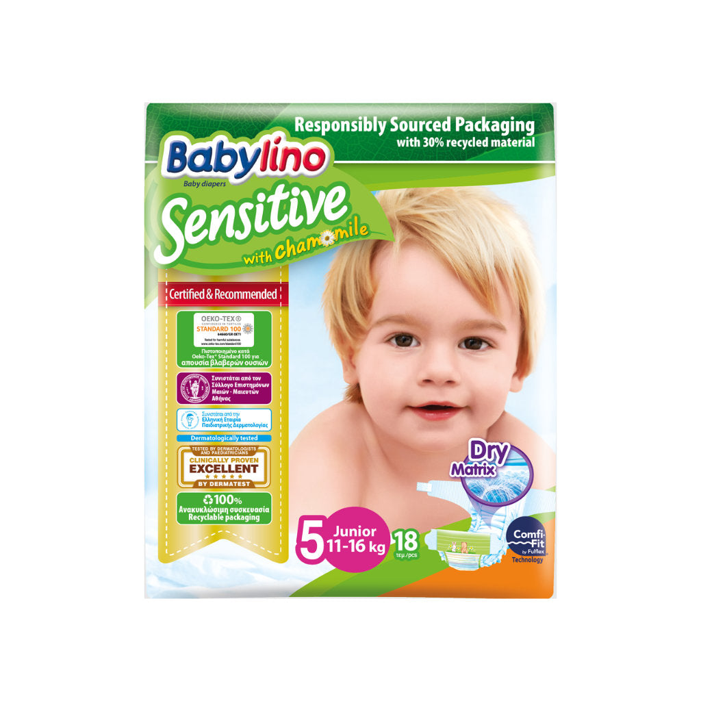 Babylino Nappy Size No 5 (11-16kg) 18pk