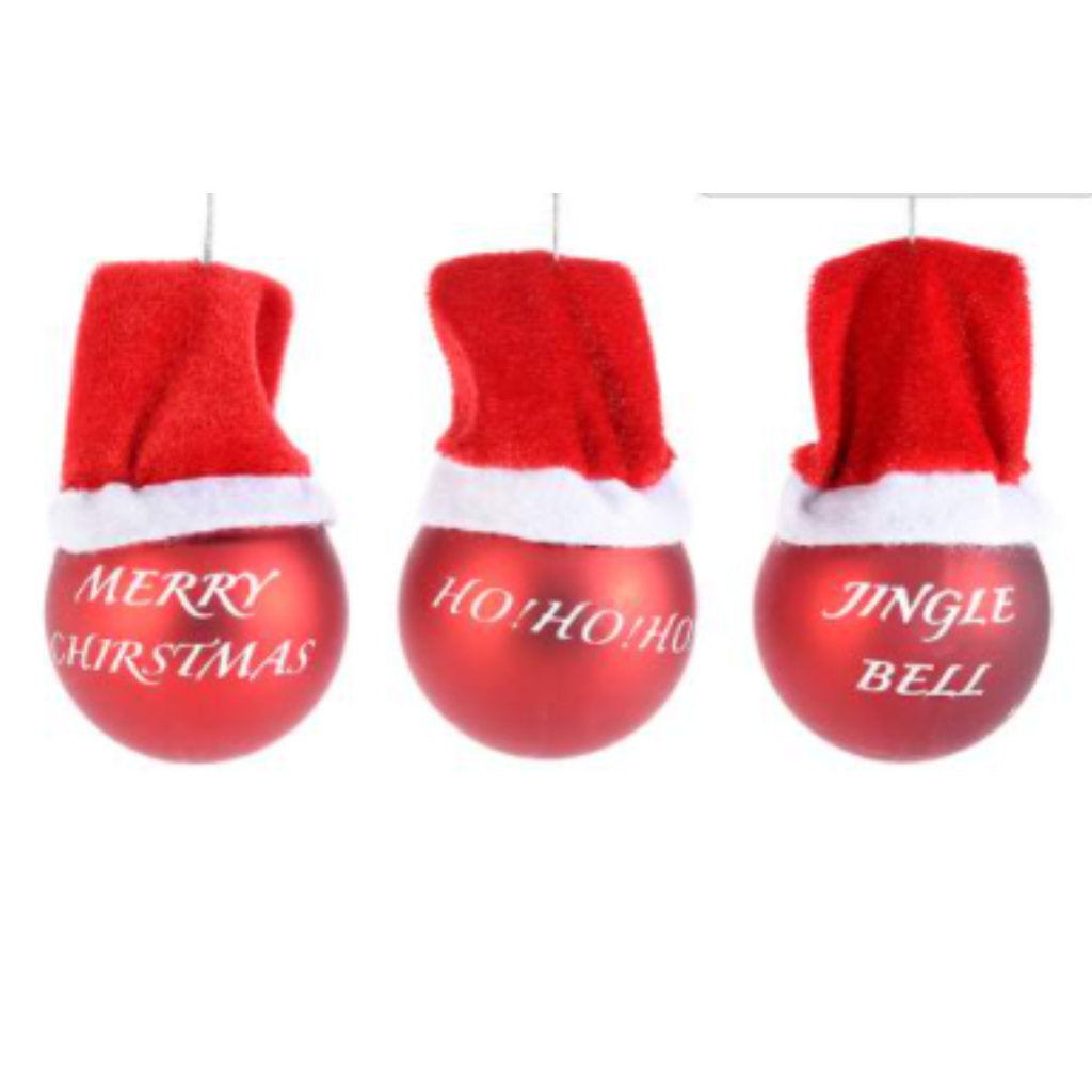 Bauble with Santa Hat