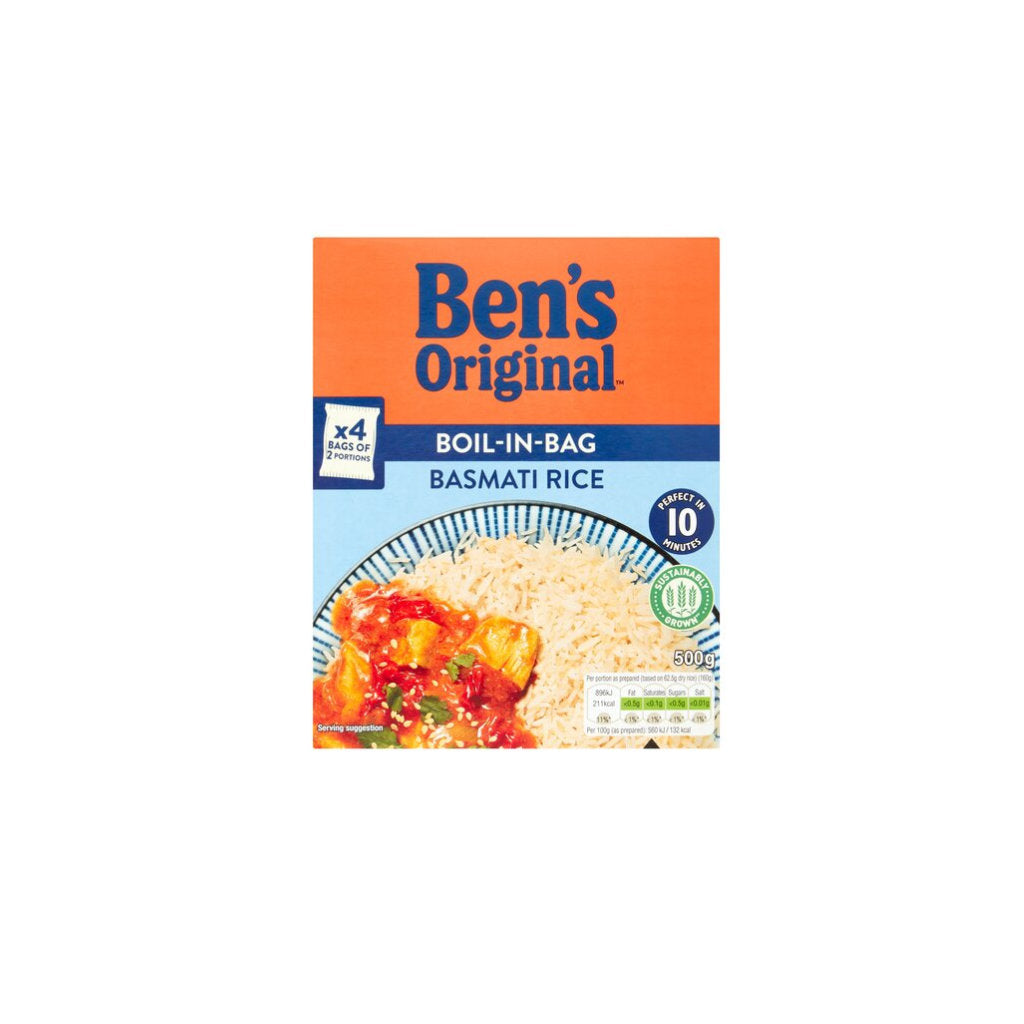 Bens Original Basmati Boil in the Bag 500g Jends Convenience Store