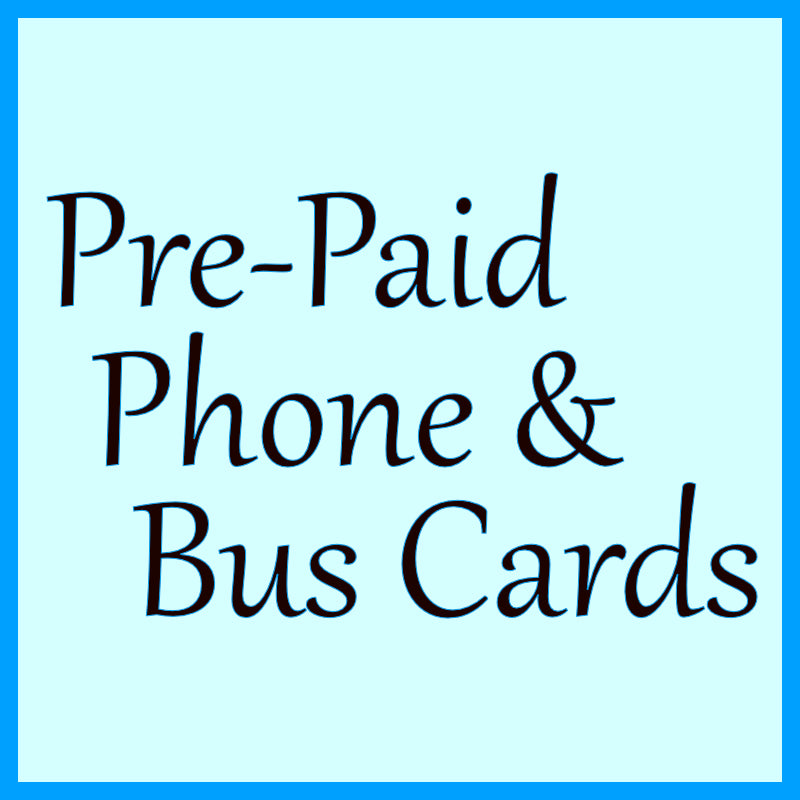 Pre-Paid Phone & Tallinja Cards