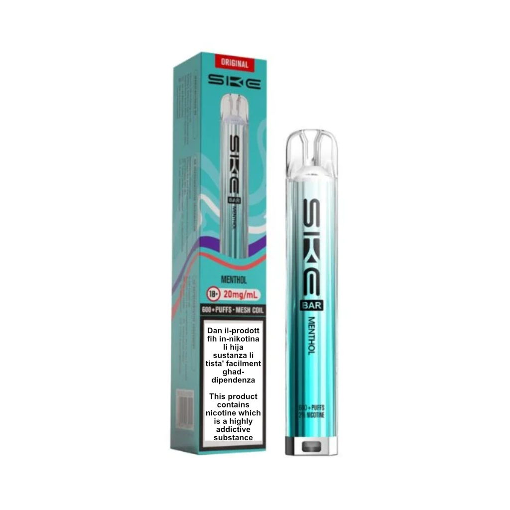 Crystal Bar Menthol Vape 600 Puff