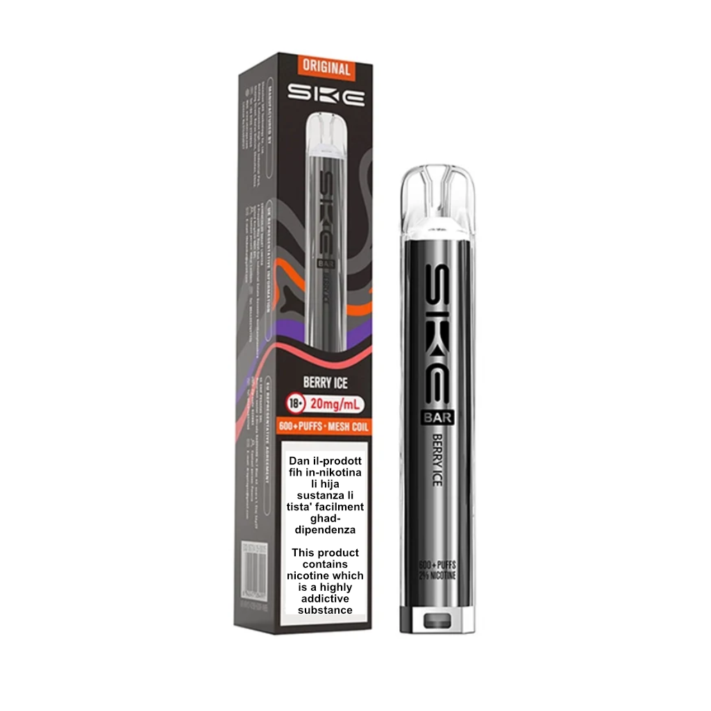 Crystal Bar Berry Ice Vape 600 Puff
