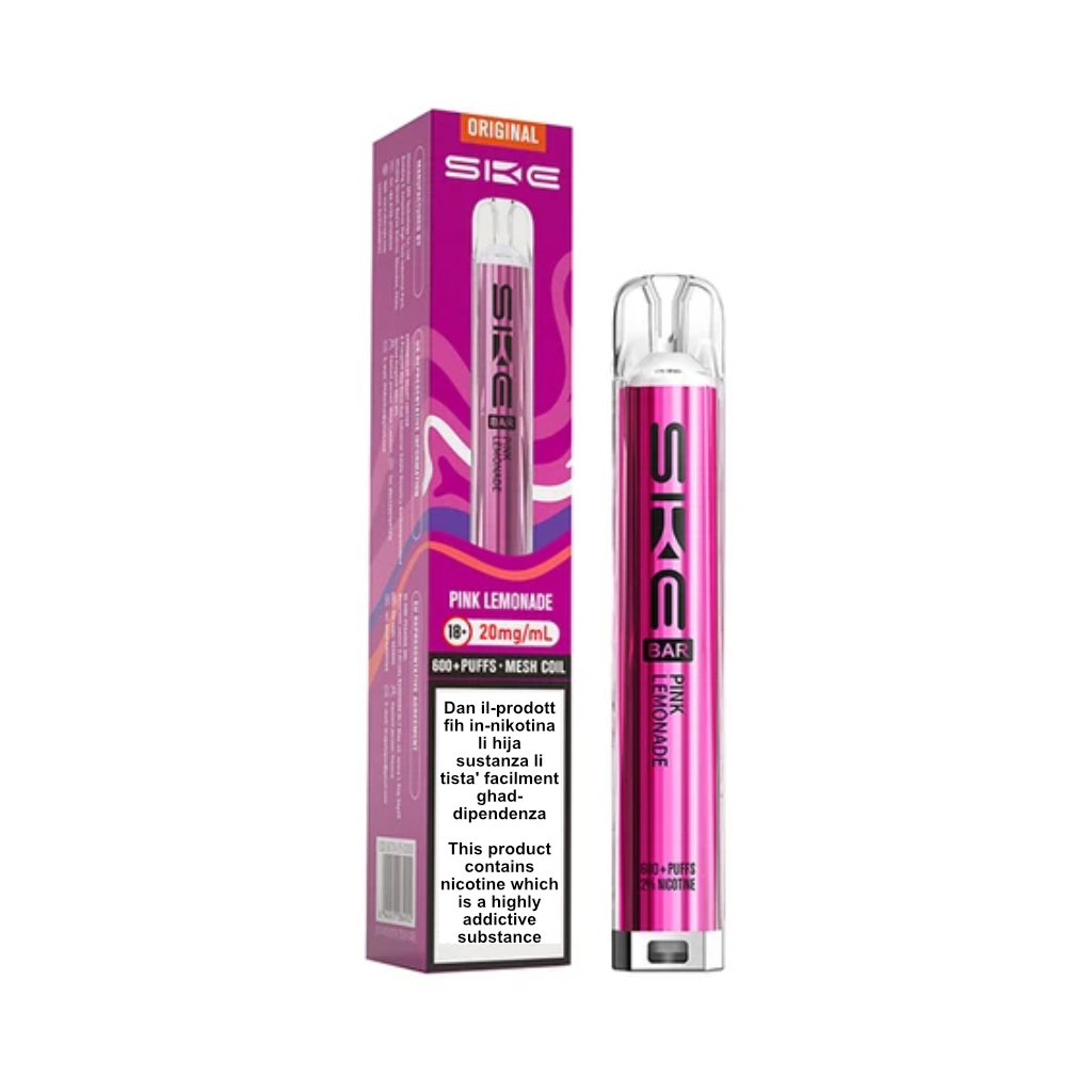 Crystal Bar Pink Lemonade Vape 600 Puff