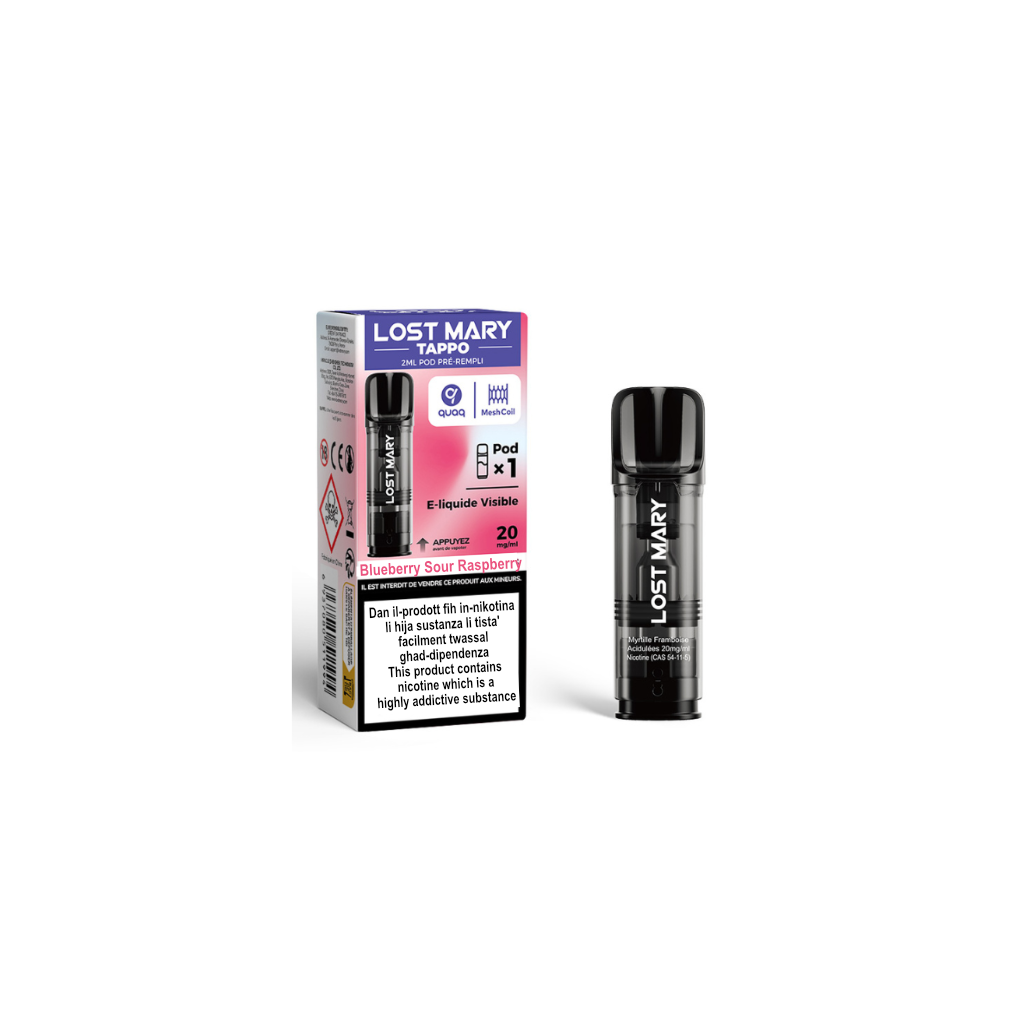 Lost Mary Tappo Air Pod - Blueberry Sour Raspberry
