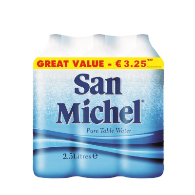 San Michel Still Water 2.5L - 6 Pack
