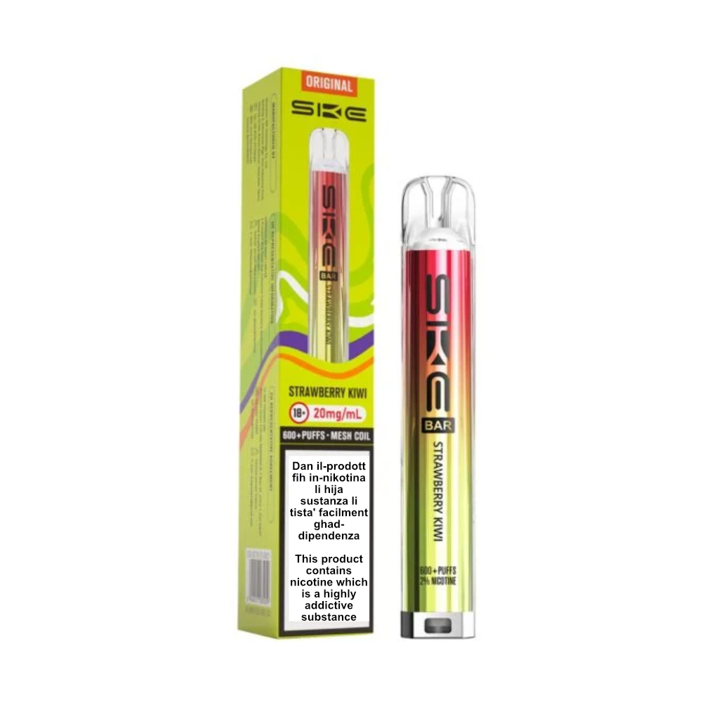 Crystal Bar Strawberry Kiwi Vape 600 Puff