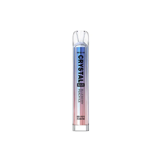 Crystal Bar Blueberry Peach Ice Vape 600 Puff