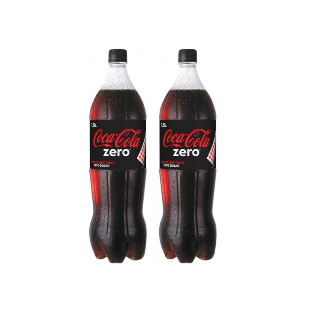 Coca-Cola Zero 1.5L Bottle - 2 Pack