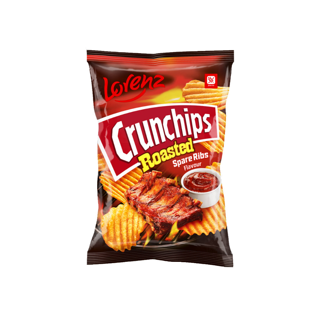 Lorenz Crunchips X-Cut Roasted Spare Ribs GF 120g
