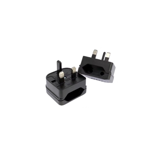 EU 2 Pin to UK 3 Pin Adaptor