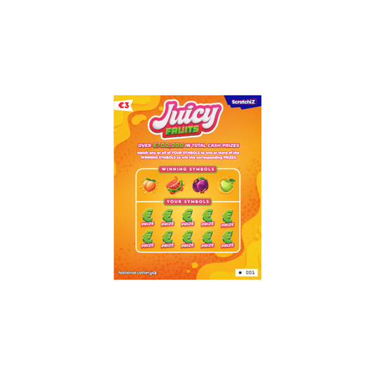 Juicy Fruits Scratchcard