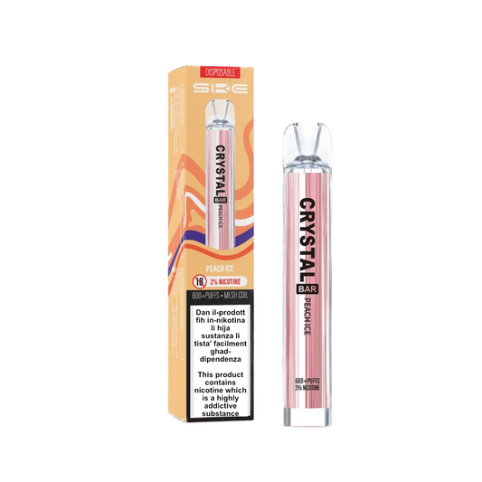 Crystal Bar Peach Ice Vape 600 Puff