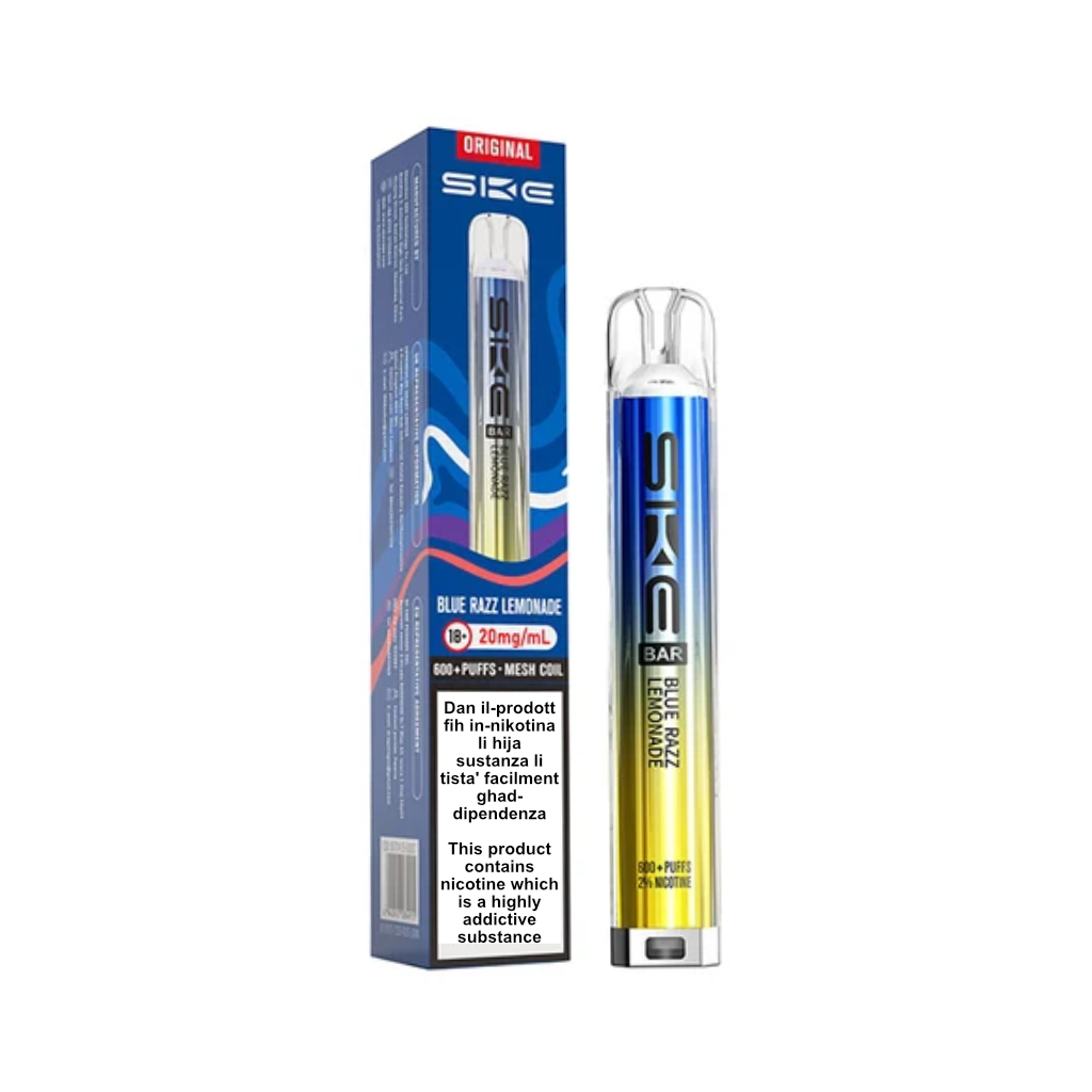 Crystal Bar Blue Razz Lemonade Vape 600 Puff