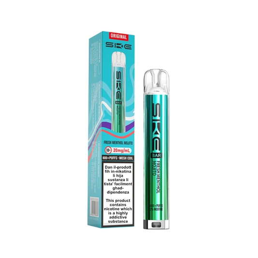 Crystal Bar Fresh Menthol Mojito Vape 600 Puff