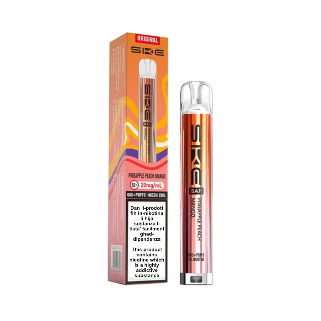 Crystal Bar Pineapple Peach Mango 600 Puff