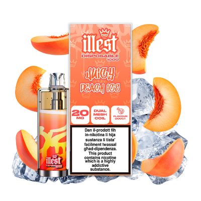 Illest 1K Vape Juicy Peach Ice