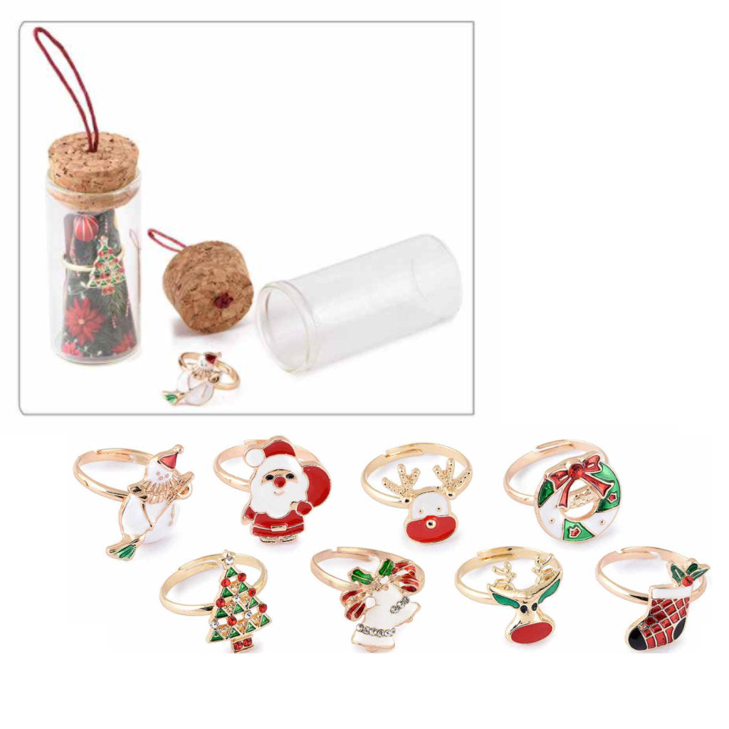 Christmas Ring in a Glass Test Tube
