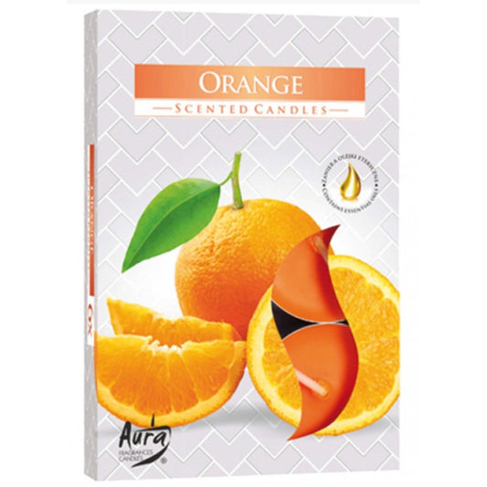 Tealight Scented Orange - 6 Pack